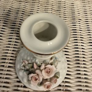 Lefton China hand painted candlestick holder